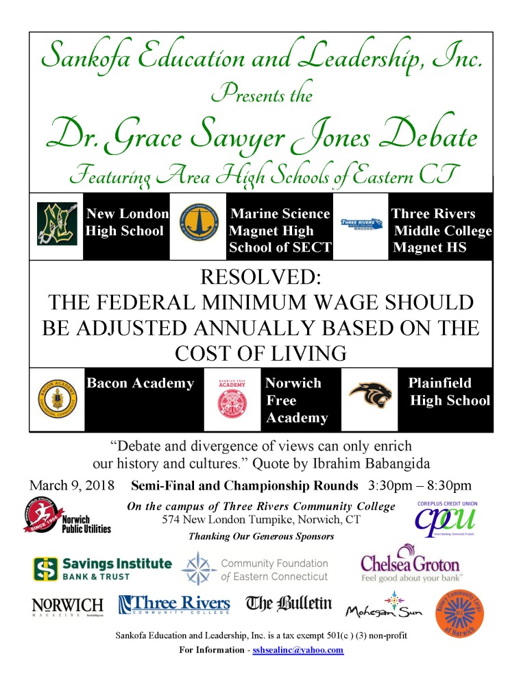2018_03_09 Dr Grace Sawyer Jones Debate